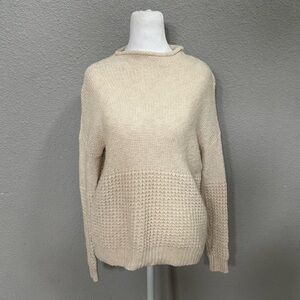 American Eagle Outfitters Cream Cowl Neck Sweater